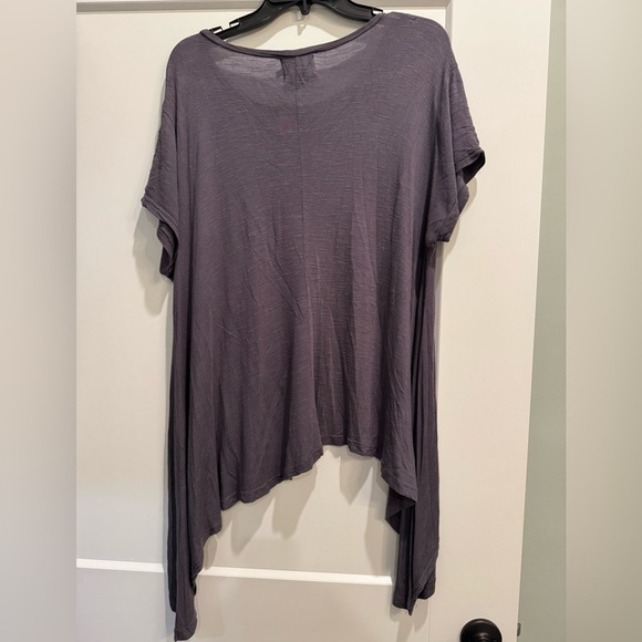 Judith March Gray oversized Arrow appliqué boho top - Picture 3 of 6